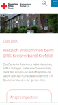 Mobile Screenshot of drk-krefeld.de